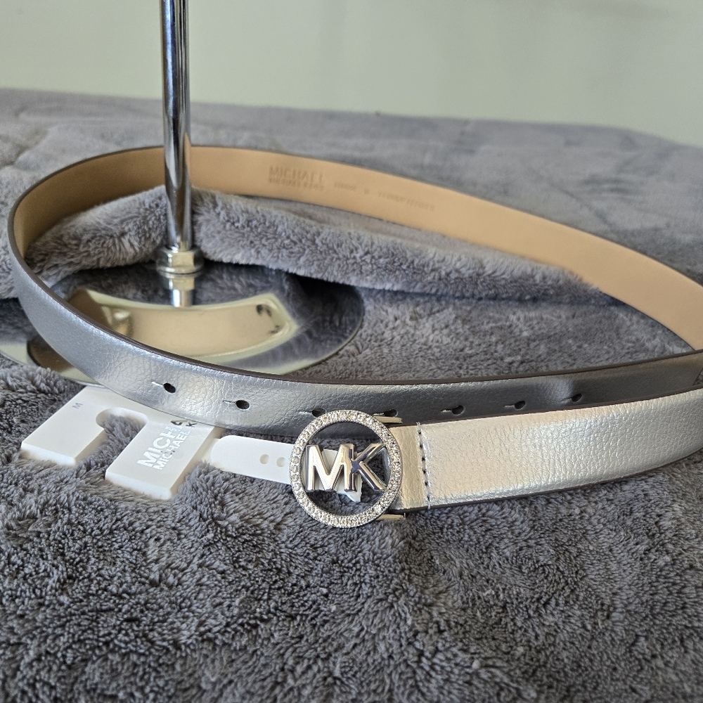 Michael Kors Silver Women's Belt - Picture 2 of 7